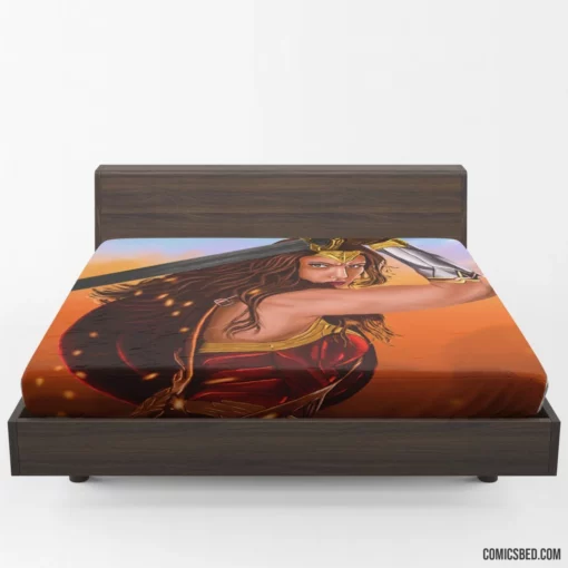 Wonder Woman DC Iconic Heroism Comic Fitted Sheet