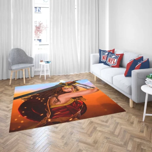 Wonder Woman DC Iconic Heroism Comic Rug 2