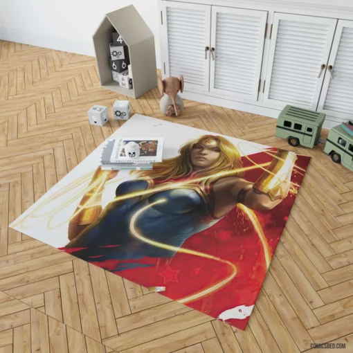 Wonder Woman DC Lasso-Wielding Icon Comic Rug 1