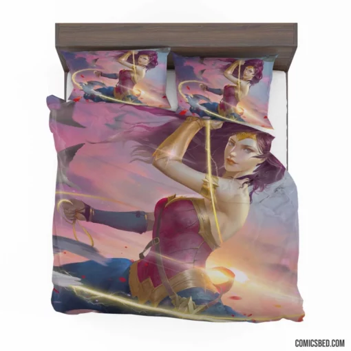 Wonder Woman DC Lassoed Hero Comic Bedding Set 1