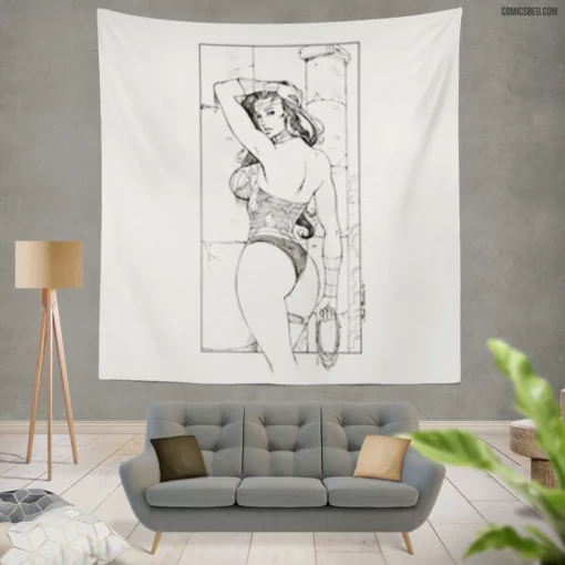 Wonder Woman DC Legendary Amazon Comic Wall Tapestry