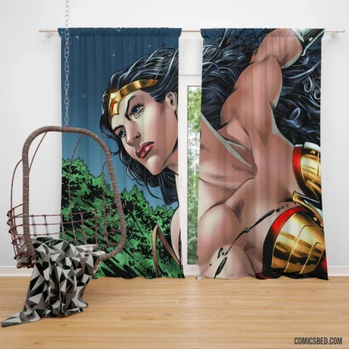 Wonder Woman DC Mighty Hero Comic Curtain