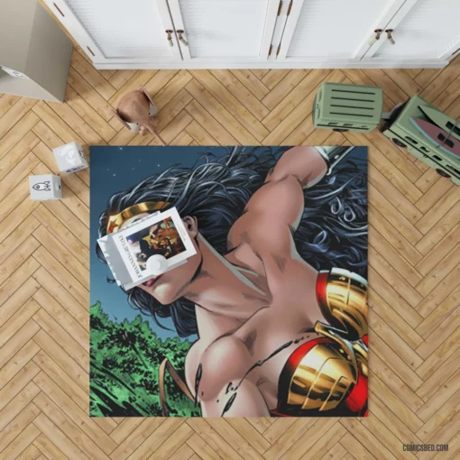 Wonder Woman DC Mighty Hero Comic Rug