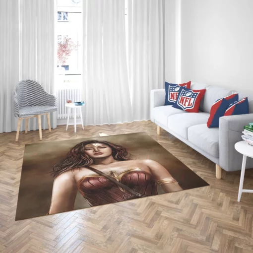 Wonder Woman DC Strength Unveiled Comic Rug 2