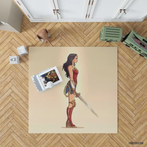 Wonder Woman DC Symbol of Hope Comic Rug