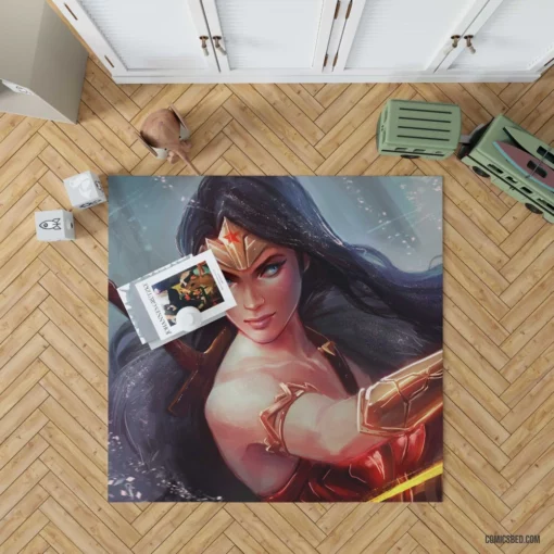 Wonder Woman DC Warrior Icon Comic Rug