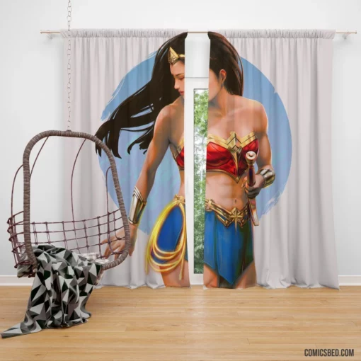 Wonder Woman Diana Prince Amazon Icon Comic Curtain