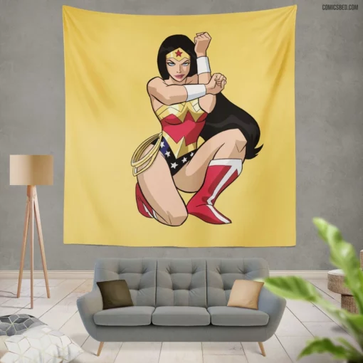 Wonder Woman Epic Quest for Justice Comic Wall Tapestry