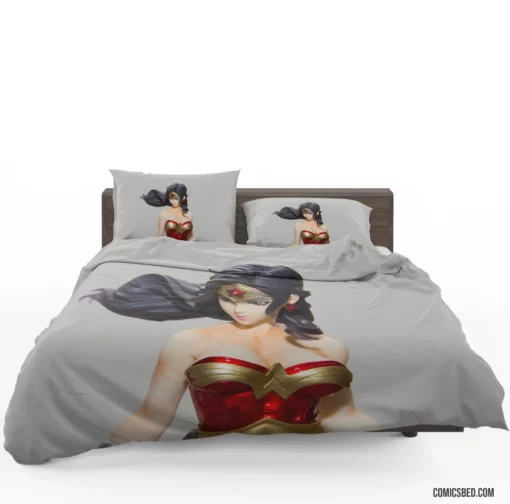 Wonder Woman Figurine Collectible Comic Bedding Set