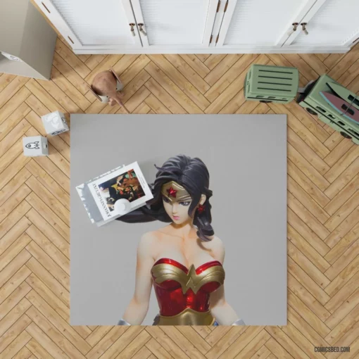 Wonder Woman Figurine Collectible Comic Rug