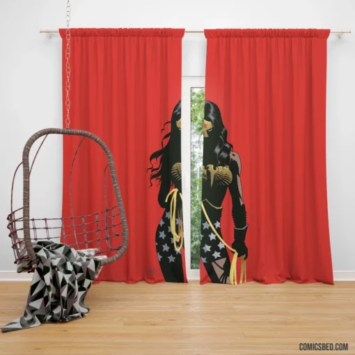 Wonder Woman Heroic Force Comic Curtain