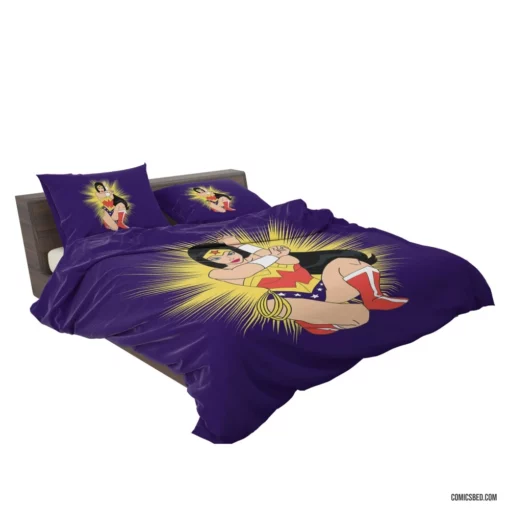 Wonder Woman Justice Fearless Champion Comic Bedding Set 2