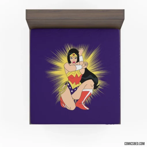 Wonder Woman Justice Fearless Champion Comic Fitted Sheet 1