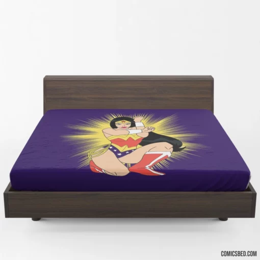 Wonder Woman Justice Fearless Champion Comic Fitted Sheet