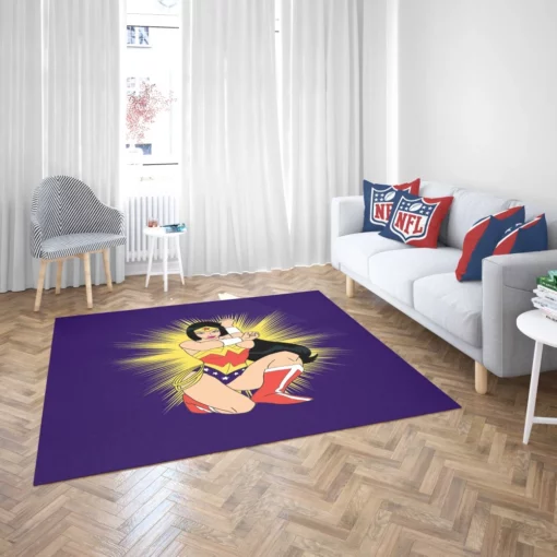 Wonder Woman Justice Fearless Champion Comic Rug 2