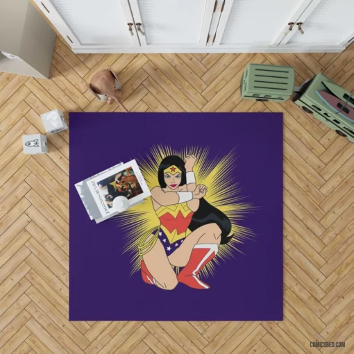 Wonder Woman Justice Fearless Champion Comic Rug