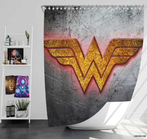 Wonder Woman Legendary Amazon Adventures Comic Shower Curtain