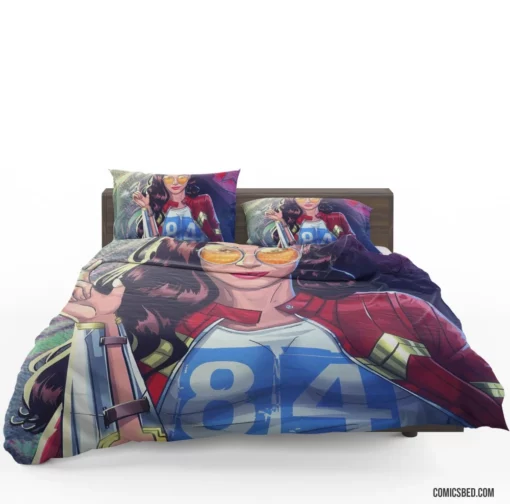 Wonder Woman Lipstick DC Heroine Comic Bedding Set