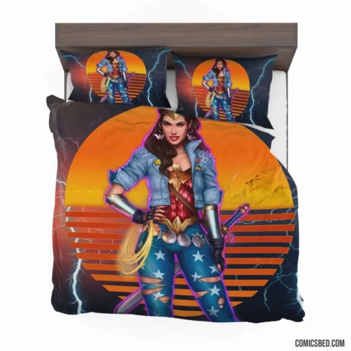 Wonder Woman Retro DC Iconic Heroine Comic Bedding Set 1