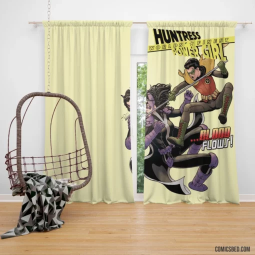 World Finest Dynamic Duo Feats Comic Curtain