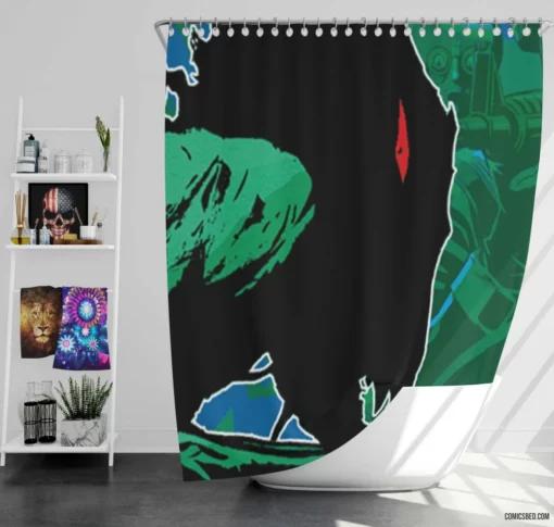 World War X Epic Battle Comic Shower Curtain