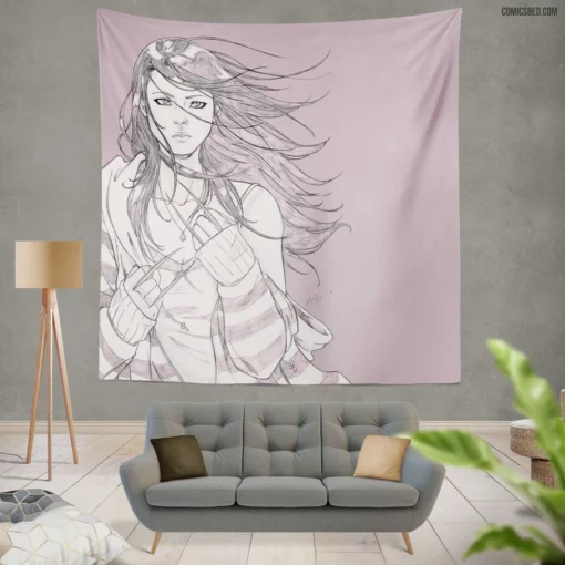 X-23 Adamantium Hunt Comic Wall Tapestry