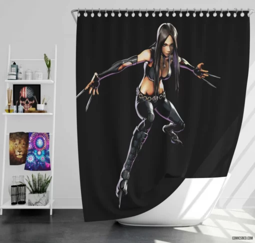 X-23 Adamantium Legacy Comic Shower Curtain