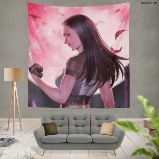 X-23 Marvel Mutant Chronicles Comic Wall Tapestry