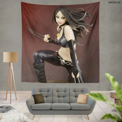 X-23 Marvel Mutant Warrior Comic Wall Tapestry