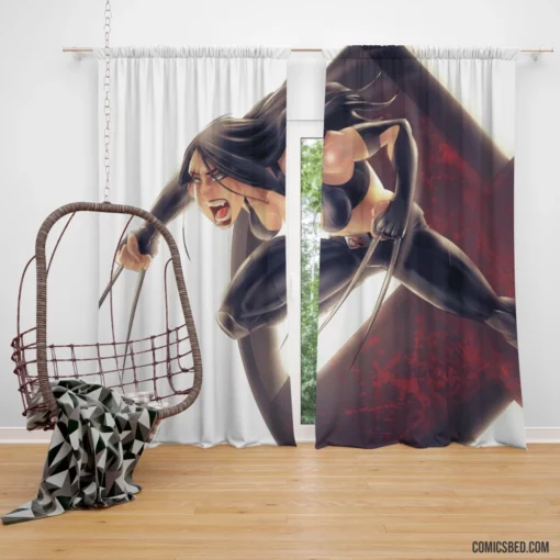 X-23 Mutant Warrior Comic Curtain