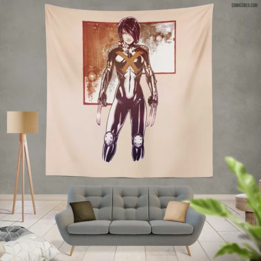 X-23 Unleashed Fury Comic Wall Tapestry