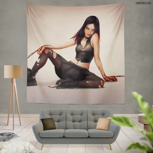 X-23 X-Men Resilient Warrior Comic Wall Tapestry