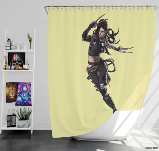 X-23 X-Men Weapon Comic Shower Curtain