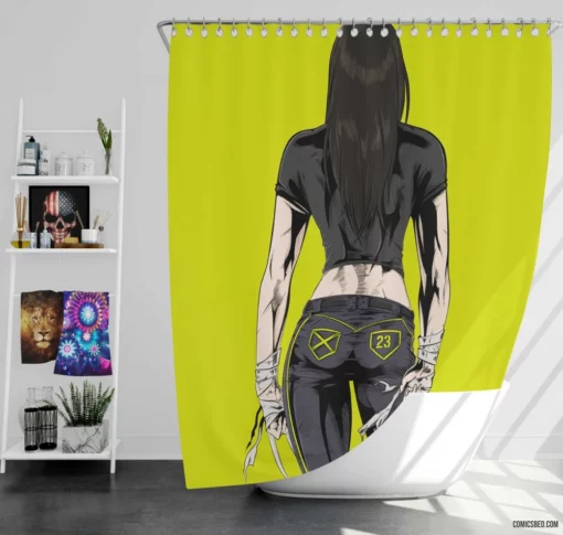 X-23 X-Men Wolverine Heir Comic Shower Curtain