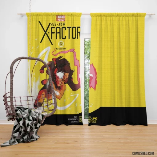 X-Factor Marvel Mutant Team Comic Curtain