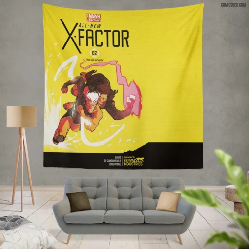 X-Factor Marvel Mutant Team Comic Wall Tapestry