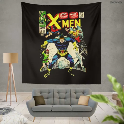 X-Men 39 Marvel Jean Grey Beast Angel Comic Wall Tapestry