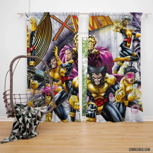 X-Men Marvel Comics Heroes Unite Curtain