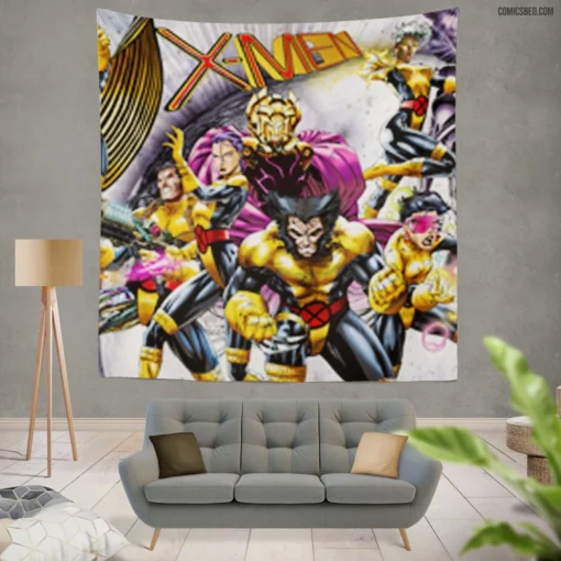 X-Men Marvel Comics Heroes Unite Wall Tapestry