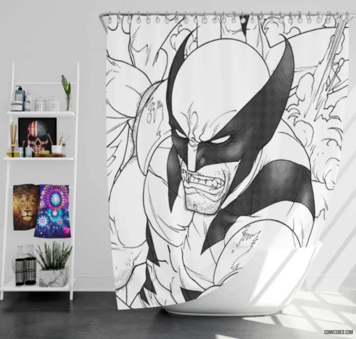 X-Men Mutant Brotherhood Comic Shower Curtain