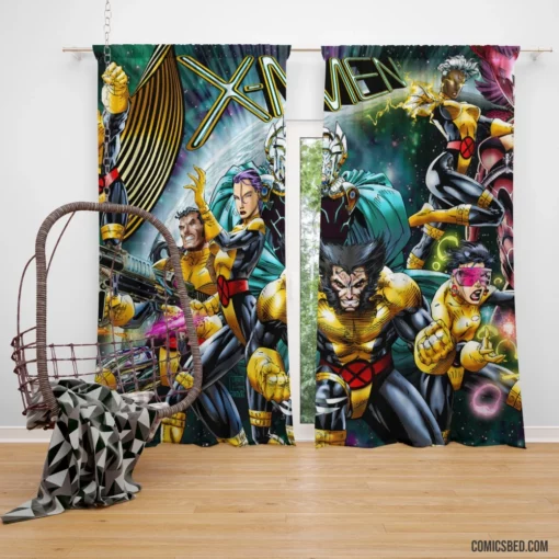 X-Men Mutant Superteam Comic Curtain