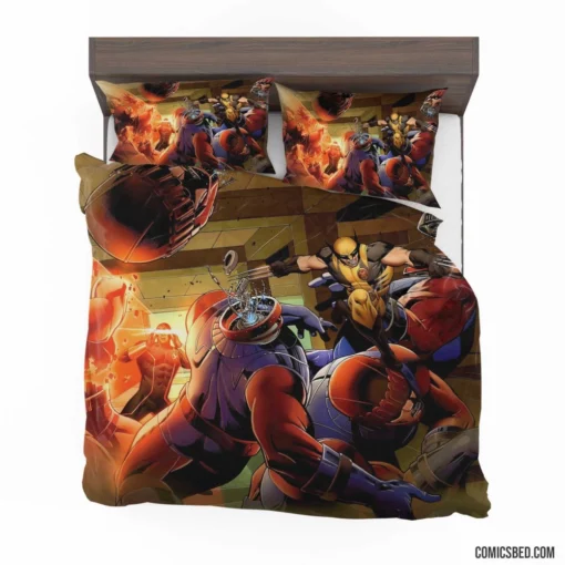 X-Men Schism - Cyclops and Wolverine Comic Bedding Set 1