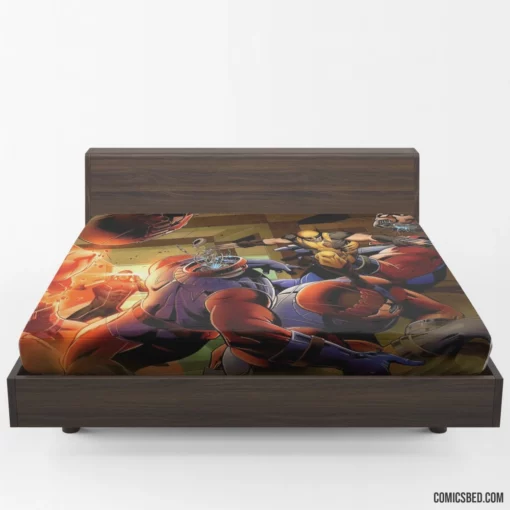 X-Men Schism - Cyclops and Wolverine Comic Fitted Sheet