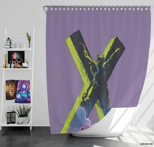 X-Men Unleashed Wolverine Power Comic Shower Curtain