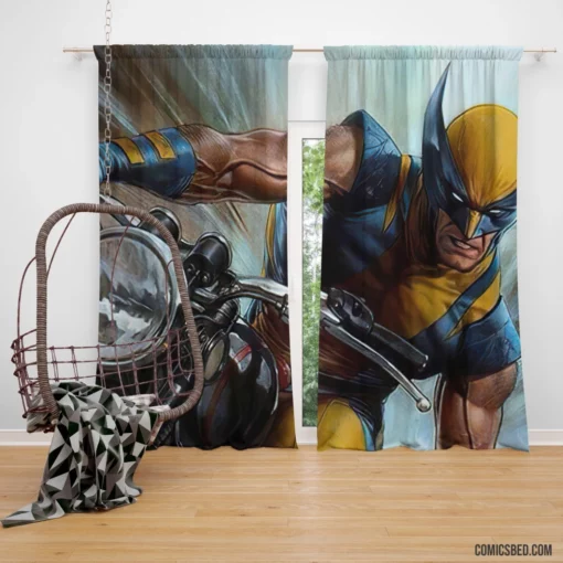 X-Men Wolverine Adamantium-Clad Adventures Comic Curtain