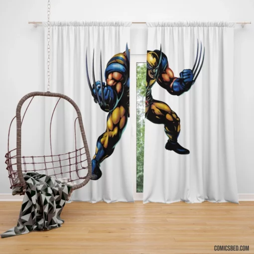 X-Men Wolverine Adamantium-Clad Avenger Comic Curtain