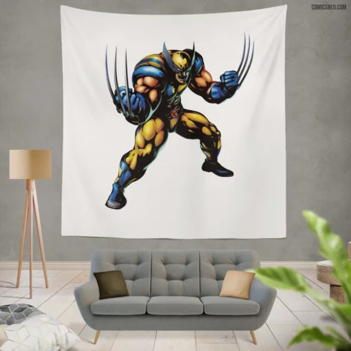 X-Men Wolverine Adamantium-Clad Avenger Comic Wall Tapestry