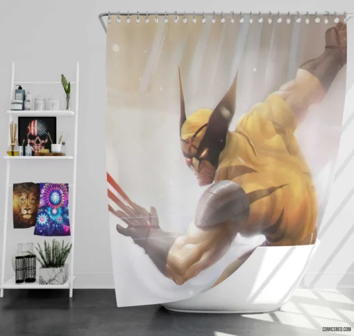 X-Men Wolverine Marvel Adamantium Hero Comic Shower Curtain