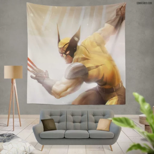 X-Men Wolverine Marvel Adamantium Hero Comic Wall Tapestry