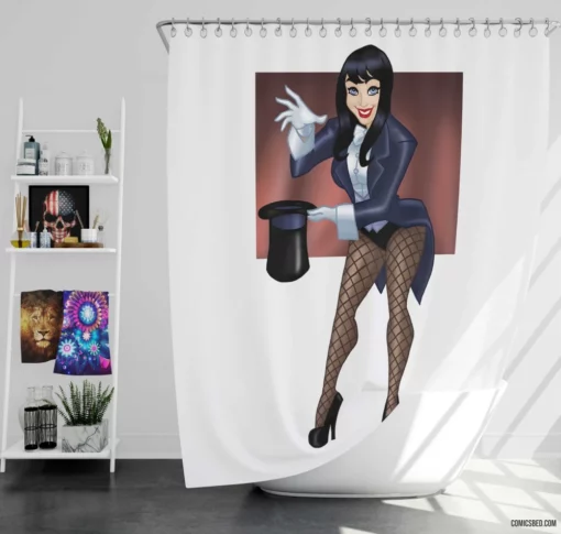 Zatanna DC Comics Enigmatic Magician Shower Curtain